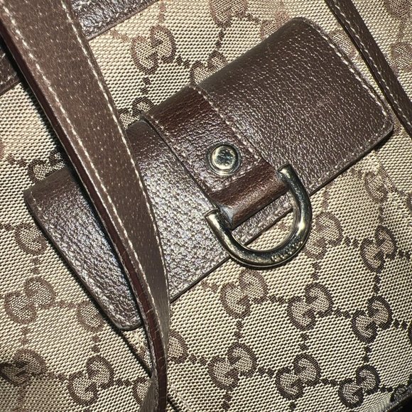 GUCCI GG MONOGRAM D RING TOTE - Picture 6 of 13